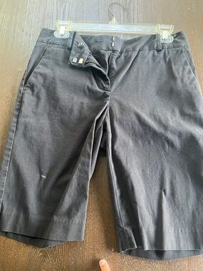 Talbots Black Knee-Length Dress Shorts